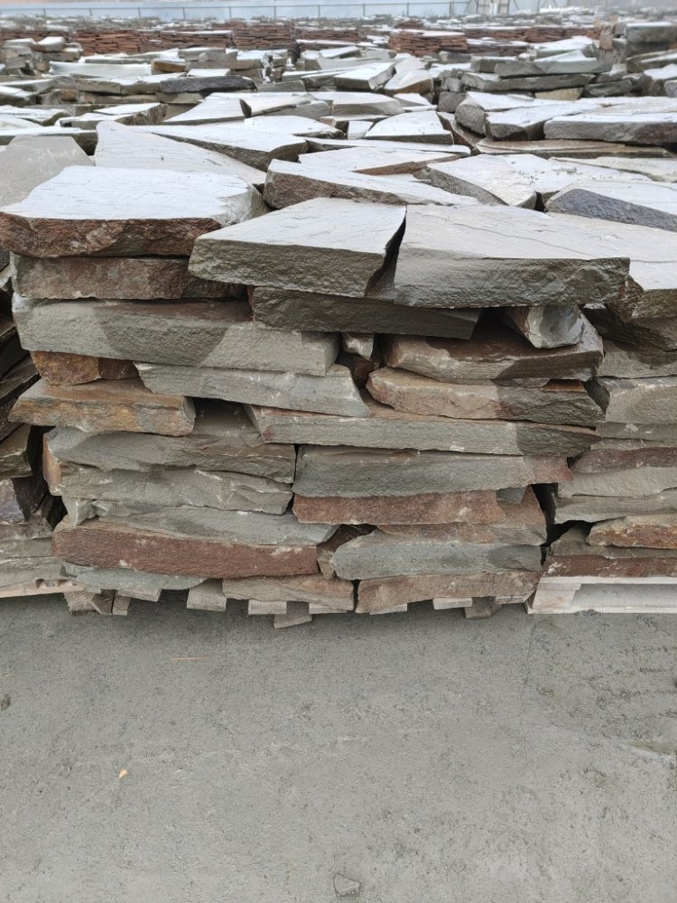 Плитняк песчаник серо-зелёный для мощения 60-65 мм купить в Камышлове