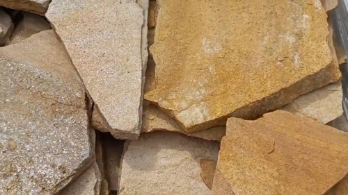Плитняк златолит жёлтый для цоколя купить в Камышлове