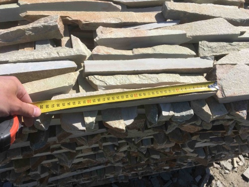 Горбушка златолит золотистый для облицовки купить в Камышлове