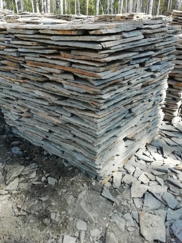 Плитняк златолит Уральский для цоколя, отмостки купить в Камышлове